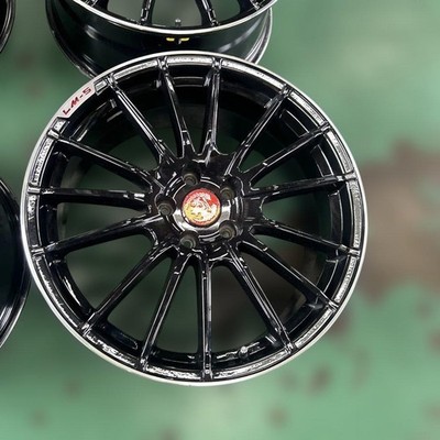 JDM Excellent condition used aluminum wheels 19x8.5 Rare Meister brand (No Tires) - 画像 (5)