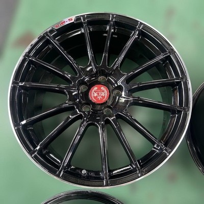 JDM Excellent condition used aluminum wheels 19x8.5 Rare Meister brand (No Tires) - 画像 (7)