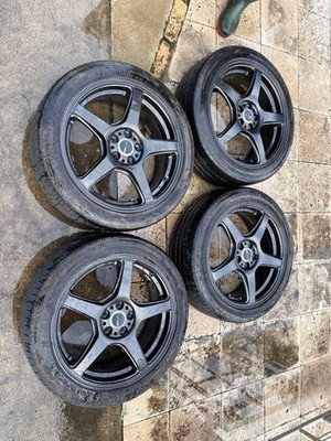JDM WORK EMOTION T5R 17-inch Tire and Wheel Set 4-Book Set for Prius No Tires
