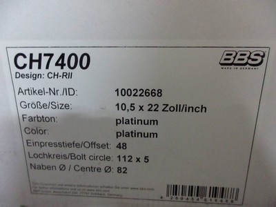 JDM Out of print BBS CH-RⅡ22 Benz W167 GLS X167 W166 GLE AMG GT W223 R No Tires - Image 9