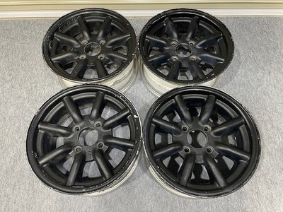JDM RS Watanabe Eight Spoke 146J +21 PCD110 4H 4-Wheel Set for Old Car No Tires