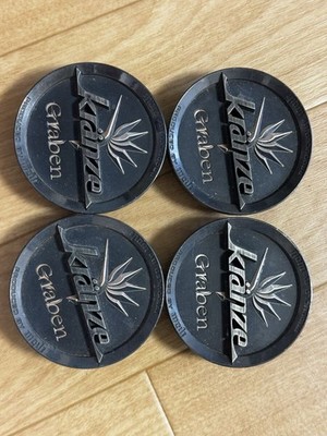 JDM Weds Kranze Graben Center Cap 4-Individual Set Black No Tires