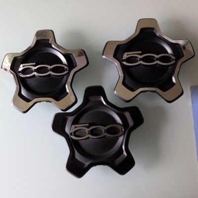 JDM FIAT 500 Wheel Caps Set of 3 Individual No Tires