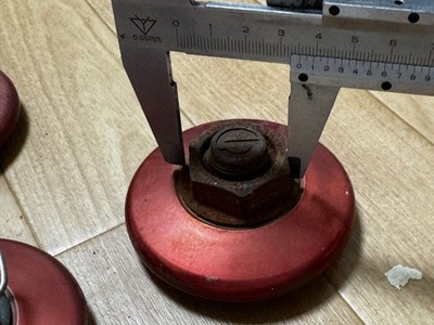 JDM Sparco center caps red 4-individual set 80mm aftermarket part. No Tires - Image 9