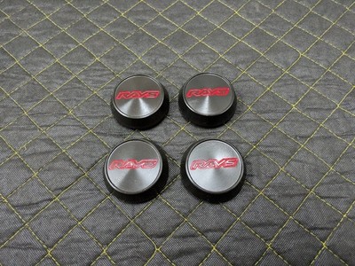 JDM RAYS VOLK RACING Center caps wheel caps matte black ZE40 TE37 4-in No Tires