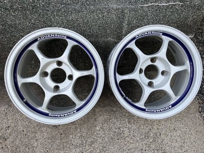 JDM Rare Advan Racing RG2 15x7.5J +21 lightweight 2-Wheel Set PCD114.3 4H 4-h (No Tires)