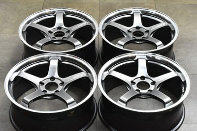 JDM Used YOKOHAMA 4-Wheel Set wheels set of 19x8.0J +45 PCD 120 wheels o (No Tires) - 画像 (2)