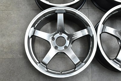 JDM Used YOKOHAMA 4-Wheel Set wheels set of 19x8.0J +45 PCD 120 wheels o (No Tires) - 画像 (4)