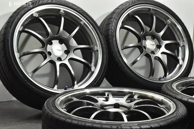 JDM Forging ADVAN Racing RZ-DF 19in 8J +48 PCD112 Yokohama Advan Sport No Tires - Image 2
