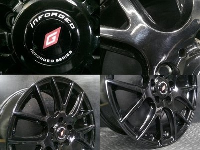 JDM 225/55R17 2014 model Arrow Speed S01 used wheels INFORGED summer (No Tires) - 画像 (7)