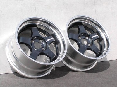 JDM Out of print ultra-deep rim Final Speed 8J +15 PCD100-4H 2-Wheel Set R (No Tires)