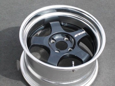 JDM Out of print ultra-deep rim Final Speed 8J +15 PCD100-4H 2-Wheel Set R (No Tires) - 画像 (2)
