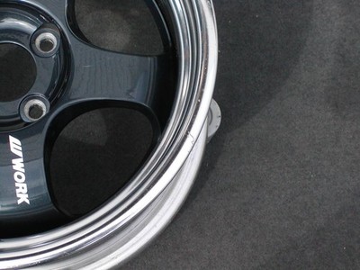 JDM Out of print ultra-deep rim Final Speed 8J +15 PCD100-4H 2-Wheel Set R (No Tires) - 画像 (5)