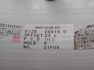 JDM Deep rim discontinued model: Trafficstar DTX 10J+23 114.3-5 2-Wheel Set (No Tires) - 画像 (3)
