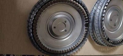 JDM Old car Toyota Mark II wheel caps 14-inch MX40 MX30 3 pieces (No Tires) - 画像 (4)