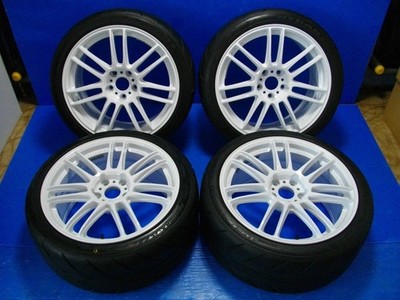 JDM HWORK EMOTION ZR7 18x9.0J +45 5H PCD114.3 SHIBATIRE R23 255/35R18 2 (No Tires)