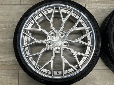 JDM Used T&T FORGED 4-Wheel Set: 20x9.0J +50 20x10.5J +38 PCD 130 (No Tires) - 画像 (3)