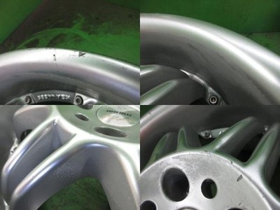 JDM MOMO RACER KBA44225 7j/+38 Hub approx. 72mm PCD100 4-Wheel Set Used (No Tires) - 画像 (6)