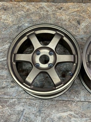 JDM Rare RAYS Volk Racing TE37C 168J +42 PCD 114.3 4-hole 4H lightweig No Tires - Image 2