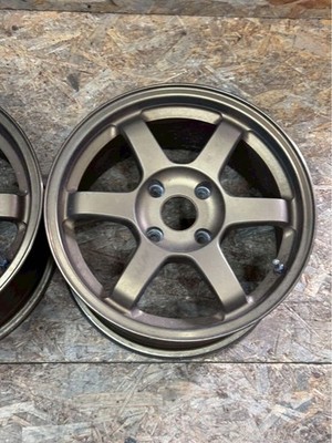 JDM Rare RAYS Volk Racing TE37C 168J +42 PCD 114.3 4-hole 4H lightweig No Tires - Image 3