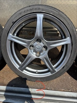 JDM NB Roadster Turbo genuine wheels Racing Heart PCD100 7J+40 Enkei 2 (No Tires) - 画像 (4)
