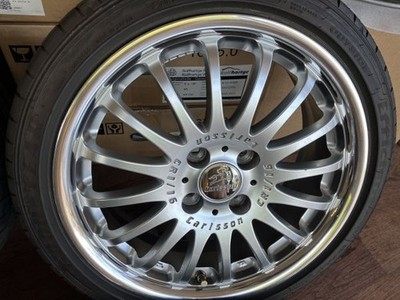 JDM Excellent condition Carlson 1/16 16x6J+45 100/4H 165/50R16 with use (No Tires) - 画像 (3)
