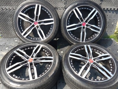 JDM Must-see popular item AME SHALLEN XF-55 Black Polished excellent t (No Tires)