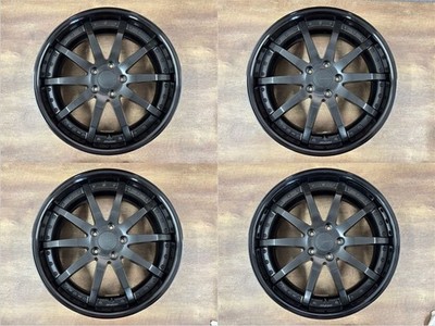 JDM WORK GNOSIS 4Book 198J +48 PCD114.3 5H WORK GNOSIS black Wheel onl No Tires