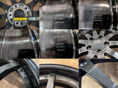 JDM WORK GNOSIS 4Book 198J +48 PCD114.3 5H WORK GNOSIS black Wheel onl No Tires - Image 7