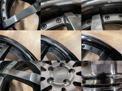 JDM WORK GNOSIS 4Book 198J +48 PCD114.3 5H WORK GNOSIS black Wheel onl No Tires - Image 9