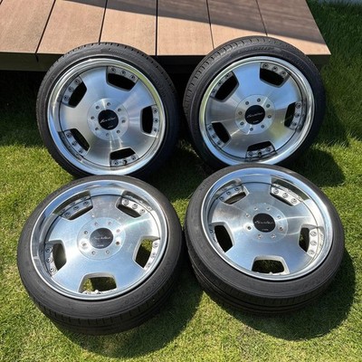 JDM Mira Gino WORK Euroline 15-inch wheels and 4-inch tires (No Tires)