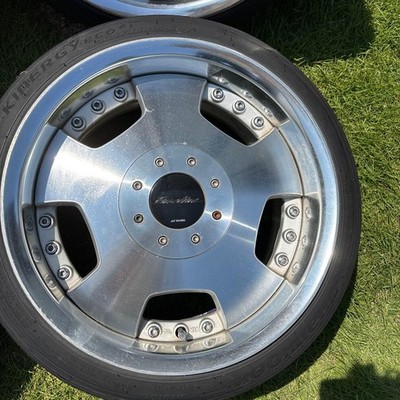 JDM Mira Gino WORK Euroline 15-inch wheels and 4-inch tires (No Tires) - 画像 (2)