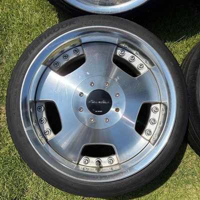 JDM Mira Gino WORK Euroline 15-inch wheels and 4-inch tires (No Tires) - 画像 (3)