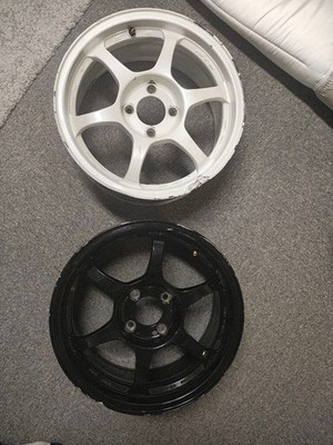 JDM ssr type C 2Book　157j white black No Tires