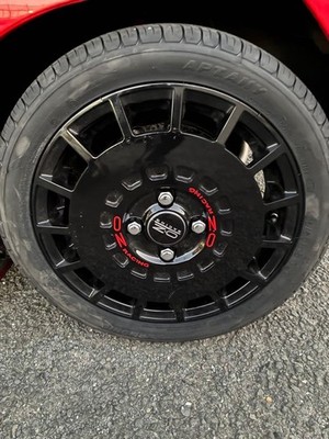 JDM OZ Racing black 15-inch wheel set for Honda Beat (No Tires)