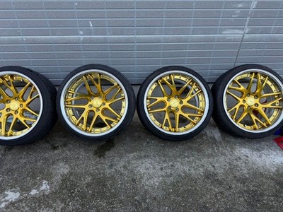 JDM WORK 19gold Wheel 4-Wheel Set (No Tires)