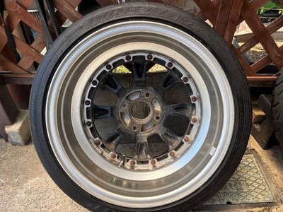 JDM SSR RS-8 Watanabe 17-inch Tire and Wheel 4-Wheel Set (No Tires) - 画像 (6)