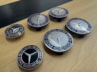 JDM Genuine Mercedes-Benz center caps 4 individual bonnet caps 2 indiv (No Tires) - 画像 (3)