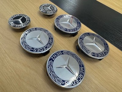 JDM Genuine Mercedes-Benz center caps 4 individual bonnet caps 2 indiv (No Tires) - 画像 (5)