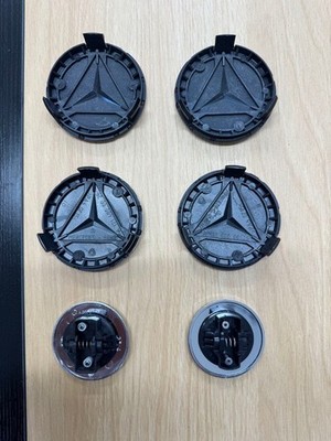 JDM Genuine Mercedes-Benz center caps 4 individual bonnet caps 2 indiv (No Tires) - 画像 (6)