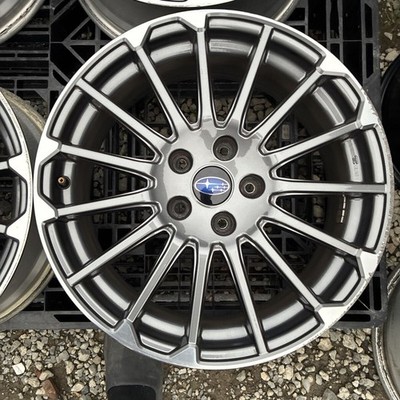 JDM WH758 Subaru Levorg STI Sports genuine wheels 18x7.5J +55 PCD114.3 No Tires - Image 8