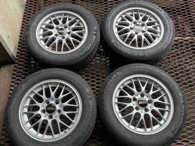JDM BBS Wheels 4-Book Set RG-F RG367 167.0J Inset 42 Silver Michelin P No Tires