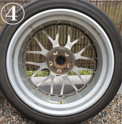 JDM Postage 4708-6688 yen Hokkaido BBS 114.3-5H RS989A 19inch 8.0J+52 No Tires - Image 9