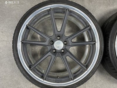 JDM Rare ForgingWORK Gnosis FCV04 20in 9J +25 10.5J +8 PCD108 235/30R2 (No Tires) - 画像 (2)