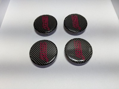 JDM SUBARU STI Rays Center Cap Carbon 4 Individual Set Out of Producti (No Tires)