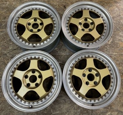 JDM RareOZ PEGASO 17x8J+35 9J+35 PCD114.3 5-hole 5H Deep Rim Out of Pro (No Tires)
