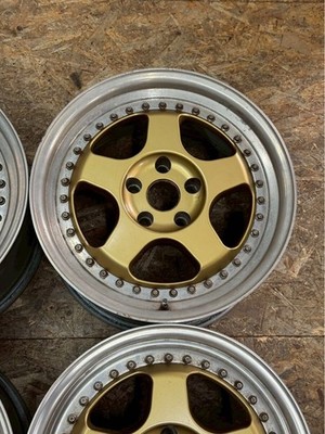 JDM RareOZ PEGASO 17x8J+35 9J+35 PCD114.3 5-hole 5H Deep Rim Out of Pro (No Tires) - 画像 (4)