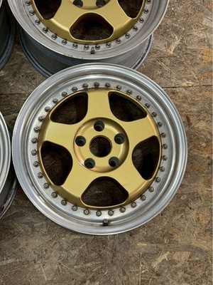 JDM RareOZ PEGASO 17x8J+35 9J+35 PCD114.3 5-hole 5H Deep Rim Out of Pro (No Tires) - 画像 (5)