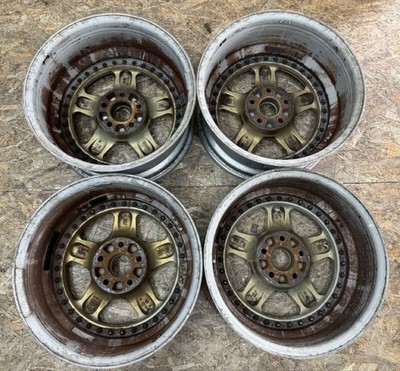 JDM RareOZ PEGASO 17x8J+35 9J+35 PCD114.3 5-hole 5H Deep Rim Out of Pro (No Tires) - 画像 (6)