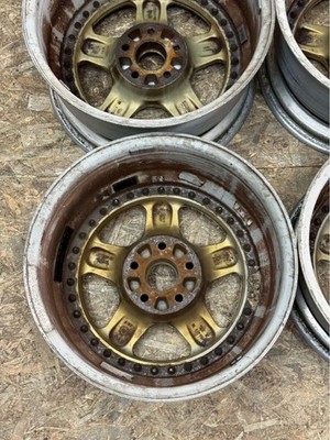 JDM RareOZ PEGASO 17x8J+35 9J+35 PCD114.3 5-hole 5H Deep Rim Out of Pro (No Tires) - 画像 (7)